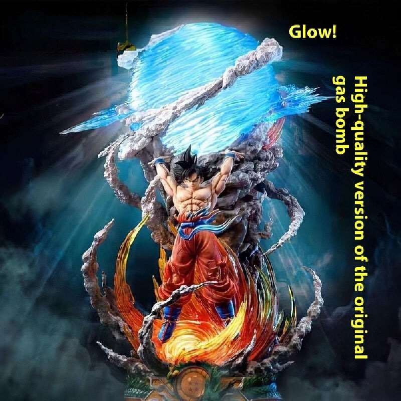 Son Goku Glowing Super Genki Bomb Luminous Action Figures