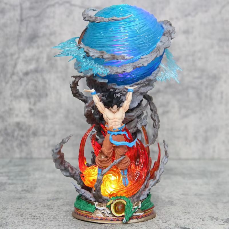 Son Goku Glowing Super Genki Bomb Luminous Action Figures