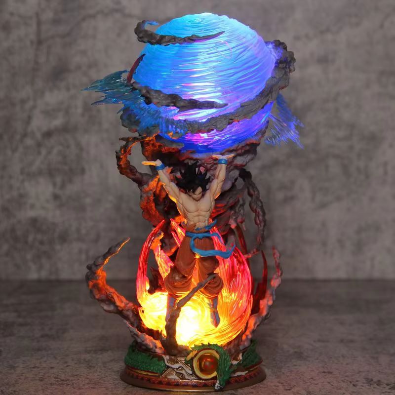 Son Goku Glowing Super Genki Bomb Luminous Action Figures
